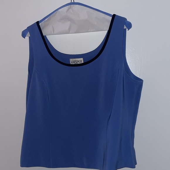 Kasper A.S.L. 3 piece Suit Blazer and Sleeveless Shirt - Picture 5 of 11